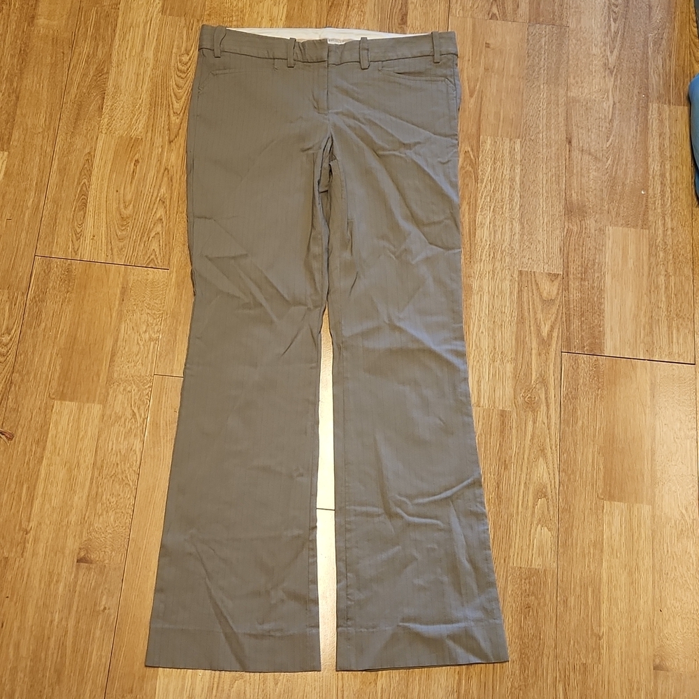 The Limited khaki pinstripe bootcut trousers sz 6